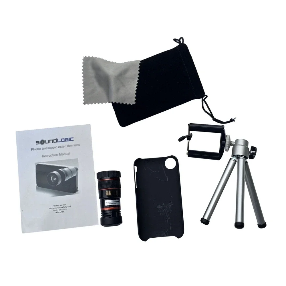 SoundLogic 8x Optical Zoom Telescopic Lens Kit for iPhone 4 and 3 Mini Tripod